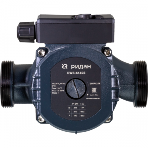 РИДАН 015P1210 — Насос RWS 32-40S, DN 32, PN 10, длина 180 мм, присоединение — резьба 