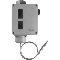 DANFOSS 017-513566 — Реле температуры RT для тяжелых условий эксплуатации, IP 66, T окружающей среды -50...70 °C, диапазон настройки уставки 70...150 °C 017-513566