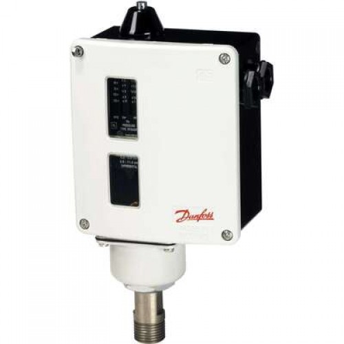 DANFOSS 017-520366 — Реле давления RT116 для тяжелых условий эксплуатации, диапазон настройки уставки 1-10 бар, дифференциал 0,33-1,3 бар, присоединение G 3/8 