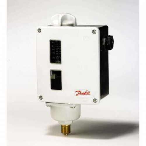 DANFOSS 017-529166 — Реле давления RT для тяжелых условий эксплуатации, диапазон настройки уставки 0,2-3 бар, дифференциал 0,08-0,25 бар, присоединение G 3/8 