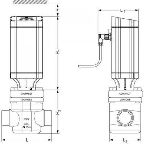DANFOSS Клапан регулятор-давления ICM 32-A (32 DIN), без привода 