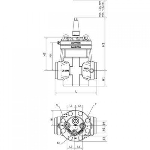 DANFOSS ICS 100 (D 100) Клапан регулятор давл. 