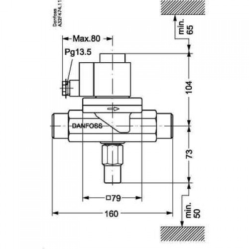 DANFOSS EVRS 20 Клапан соленоидный 