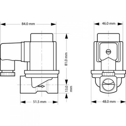 DANFOSS 032U538002 — Клапан электромагнитный EV251B, присоединение G 3/8