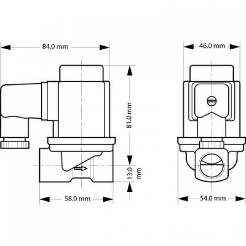 DANFOSS 032U538102 — Клапан электромагнитный EV251B, присоединение G 1/2