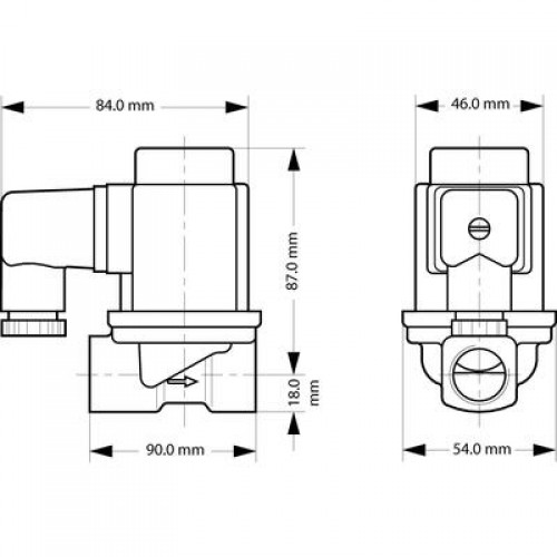 DANFOSS 032U538231 — Клапан электромагнитный EV251B, присоединение G 3/4