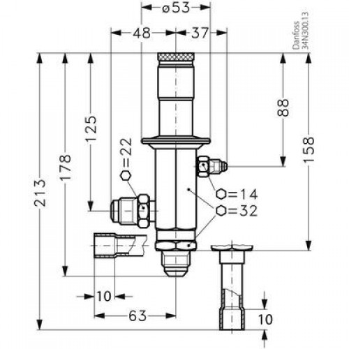 DANFOSS CPCE 12 Клапан регулятор производительности 