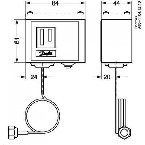 DANFOSS KP1 Реле давления -0,2-7,5 бар 