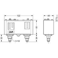 DANFOSS KP 15 Реле давления 060-126466