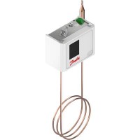 DANFOSS 060L115566 — Реле температуры (термостат) KP 81, IP 30/44, диапазон регулирования 80...150 °C, длина трубки 2 м 060L115566
