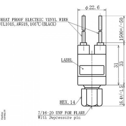 DANFOSS ACB 2UB517W Реле давления 
