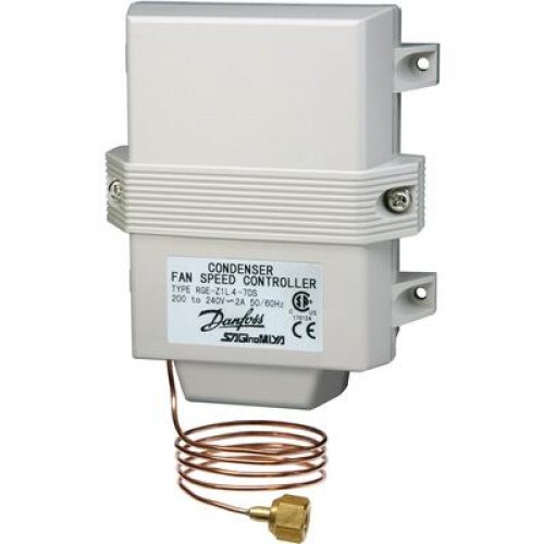 DANFOSS 061H3009 — Регулятор скорости вращения вентиляторов конденсатора RGE-Z1Q4-7DS, хладагент R407C / R404A / R134a / R22, 8-28 бар, IP 54 
