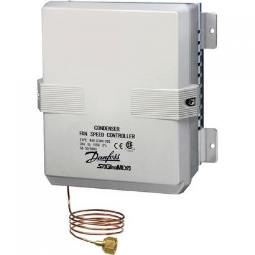 DANFOSS 061H3028 — Регулятор скорости вращения вентиляторов конденсатора RGE-X3R6-7DS, хладагент R410A, 16-39 бар, IP 54 