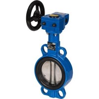 DANFOSS 065B7445 — Затвор дисковый поворотный VFY-WG PN16, DN150, корпус GG25, диск — чугун GGG40, уплотнение EPDM, управление — червячный редуктор 065B7445