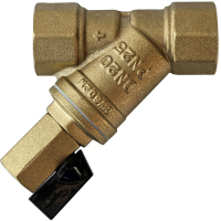 РИДАН FVR-DR 065B8342R — Фильтр сетчатый со сливным краном DN20, PN25, Т от -20 °С...130 °С; материал корпуса латунь CW602N 065B8342R