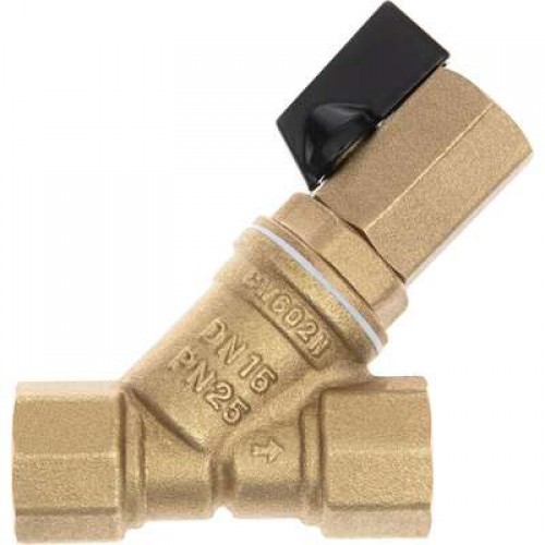 РИДАН FVR-DR 065B8346R — Фильтр сетчатый со сливным краном DN50, PN25, Т от -20 °С...130 °С; материал корпуса латунь CW602N 