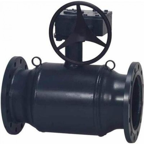 DANFOSS 065N0351GG — Кран шаровой JIP Premium FF, фланцевый, DN 150, PN 25, T макс 180 ℃, ручной редукторный привод, корпус — сталь P235GH 