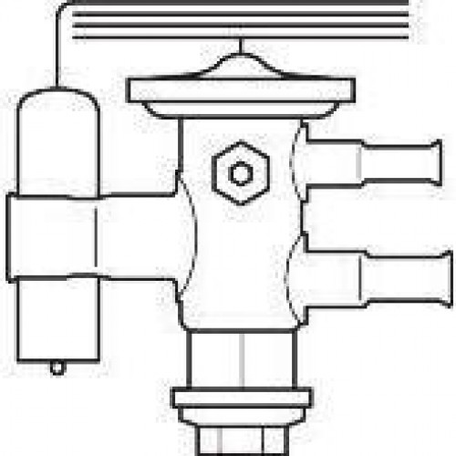DANFOSS TUAE Клап терм R404A/R507A3/8x1/2