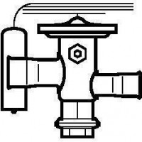 DANFOSS TUA Клапан терм R407C 3/8"x1/2" 068U2325