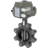 РИДАН 082X4858R — Затвор дисковый ЗДМ с резьбовыми проушинами PN16, DN100, диск — чугун, с электроприводом 24В 082X4858R