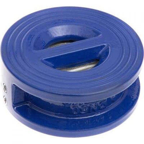 РИДАН NVD-895R 082X8501R — Затвор обратный межфланцевый пружинный двустворчатый, PN16, DN200, чугун GJL250 
