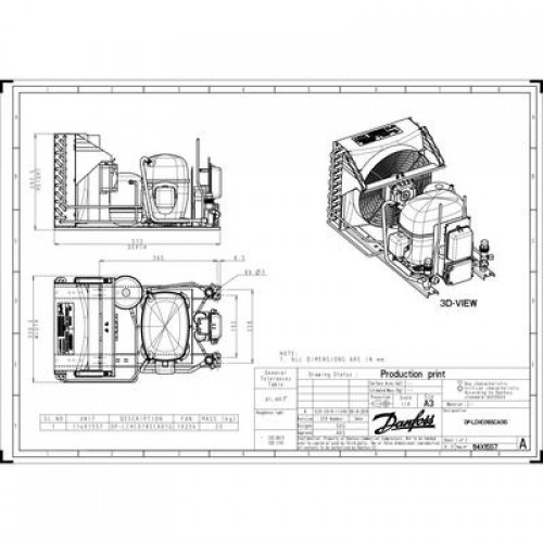 DANFOSS OP-LCHC018SCA01G Агрегат компр.-конд. 