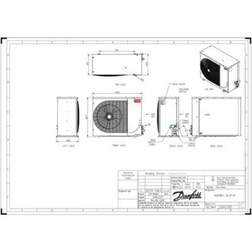 DANFOSS OP-MSXM099MLW05E Агрегат компр.-конд. 