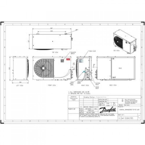 DANFOSS OP-MSYM009DYW09G Агрегат компр.-конд. 