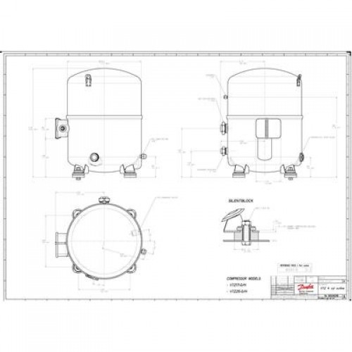 DANFOSS VTZ215AGNR1A Компрессор 
