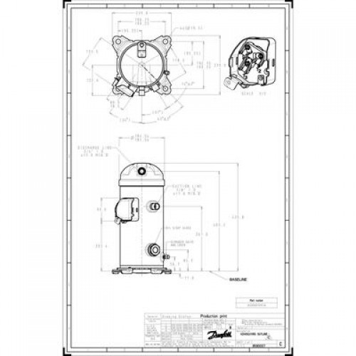 DANFOSS VZH065CGANB Компрессор спиральный 