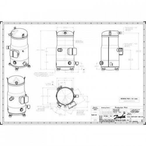DANFOSS VZH117CGANA Компрессор спиральный(пр. класс 1770947962) 