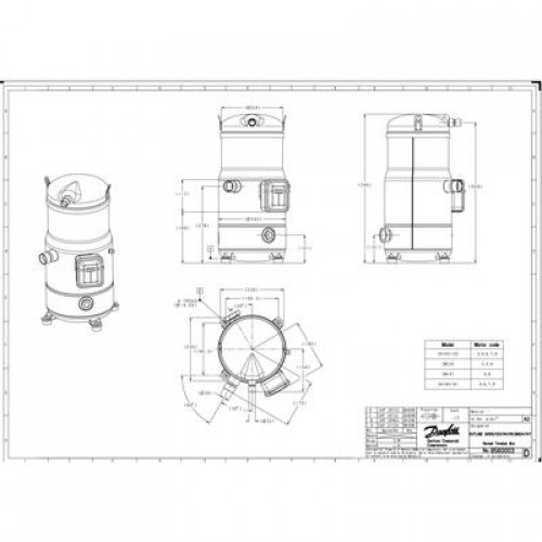DANFOSS SH140A4ALB Компрессор спиральный 