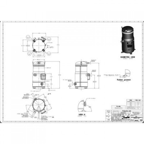 DANFOSS SH105A4ALC Компрессор спиральный(пр. класс 1770947602) 
