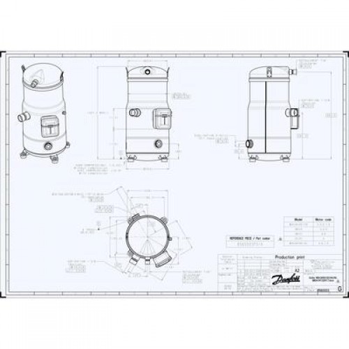 DANFOSS SH105A4ALC Компрессор спиральный 
