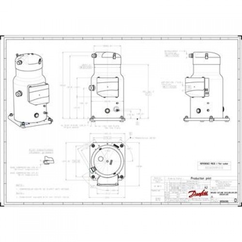 DANFOSS SH180B4AAE компрессор спиральный 