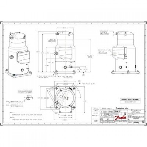 DANFOSS SH180B4AAE компрессор спиральный 