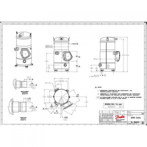 DANFOSS SH184A4ALC Компрессор спиральный 