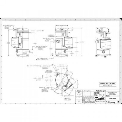 DANFOSS PSH039A4CLD Компрессор спиральный 