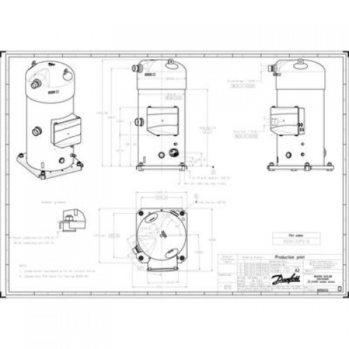 DANFOSS SH485B4ABA Компрессор спиральный 