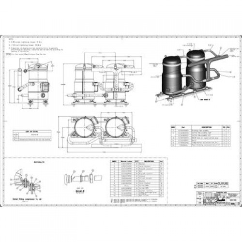 DANFOSS DSH090A4ALD Компрессор спиральный 