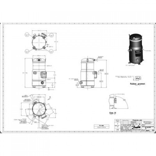 DANFOSS DSH161A4ALD Компрессор спиральный 