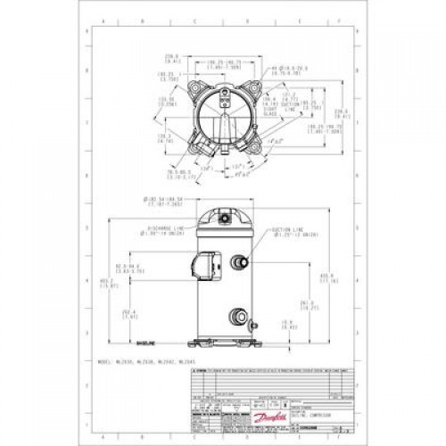 DANFOSS MLZ030T4LQ9A Компрессор спиральный 
