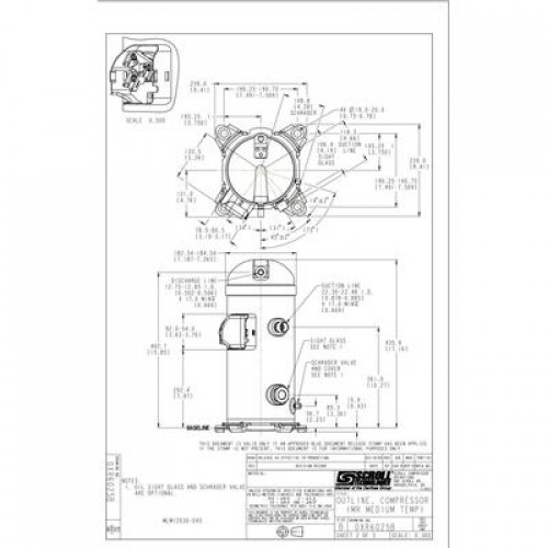 DANFOSS MLZ048T4LQ9A Компрессор спиральный 