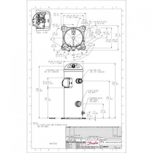 DANFOSS MLZ058T4LQ9A Компрессор спиральный 