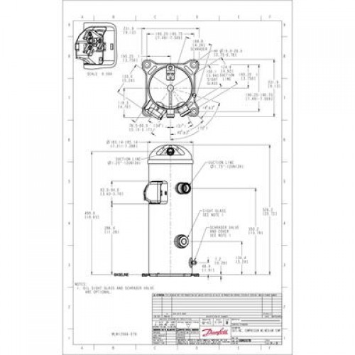 DANFOSS MLZ058T4LQ9A Компрессор спиральный 