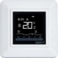 DEVI DEVIreg Opti 140F1055 — Программируемый терморегулятор со встроенными программами таймера, белый 140F1055