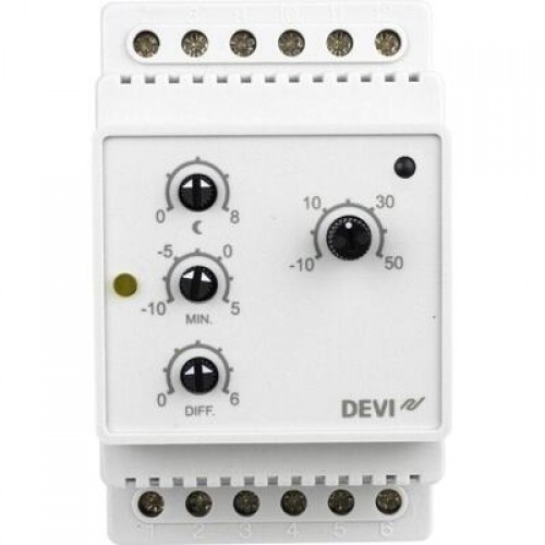 DEVI DEVIreg 316 140F1075 — Терморегулятор для систем антиобледенения с датчиком на проводе 