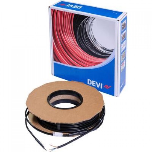 DEVI DEVIsafe 20T 140F1283 — Двухжильный нагревательный кабель, мощность 2040 Вт при 230 В, длина 101 м 