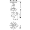 DANFOSS 148B5020 — Запорный клапан SVA-S 6 A ANG H-WHEEL 