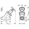 DANFOSS 148B5110 — Запорный клапан SVA-S 10 D STR H-WHEEL 